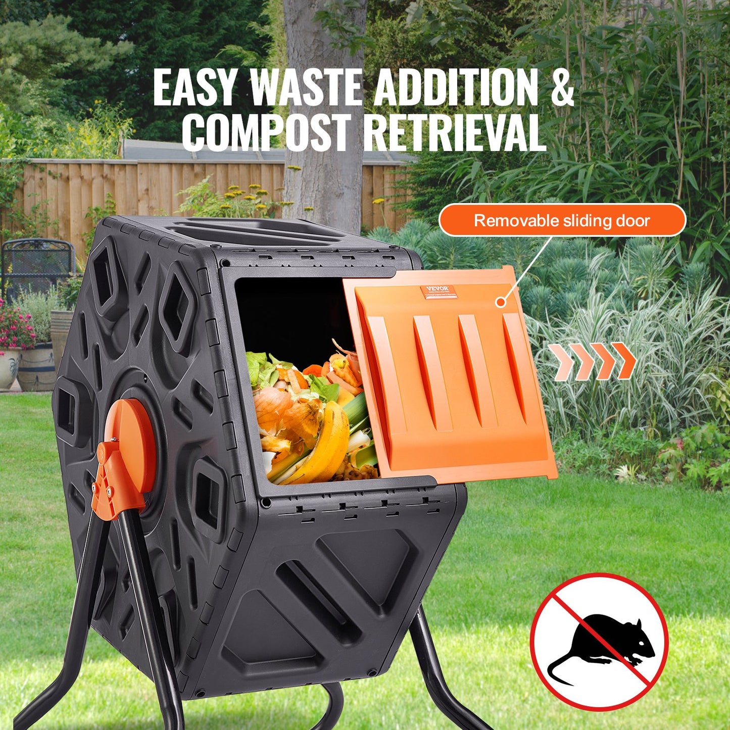 18.5-Gallon Compost Tumbler – Simple, Clean, Eco-Friendly Solution