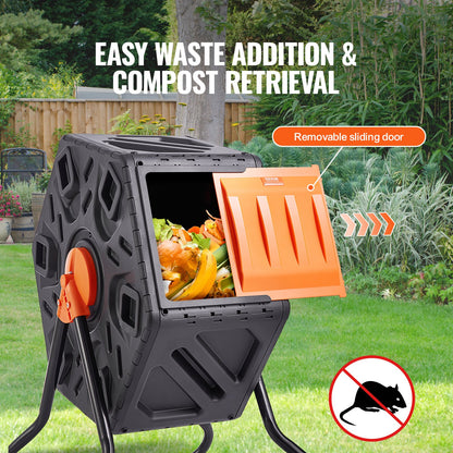 18.5-Gallon Compost Tumbler – Simple, Clean, Eco-Friendly Solution
