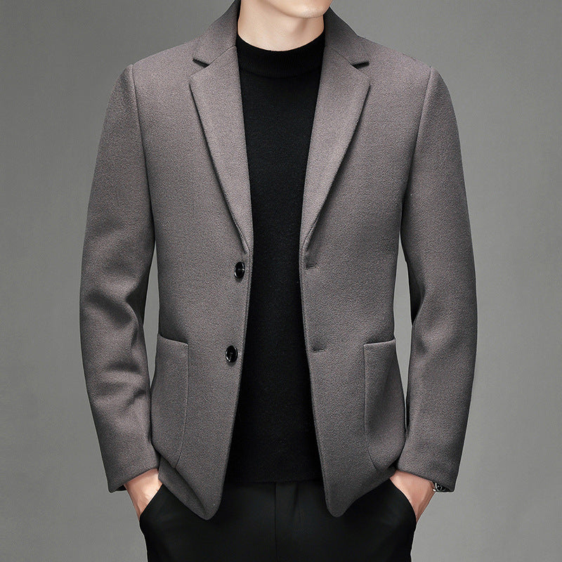 Men's Wool Suit Jacket For Fall And Winter