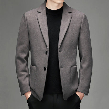 Men's Wool Suit Jacket For Fall And Winter