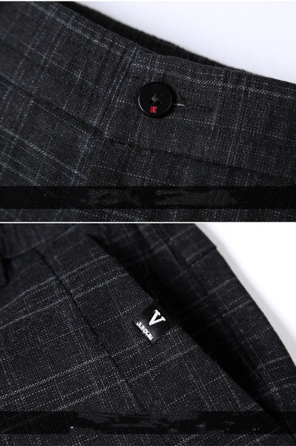 Breathable Cotton Stretch Pants - Men's Slim Work Trousers