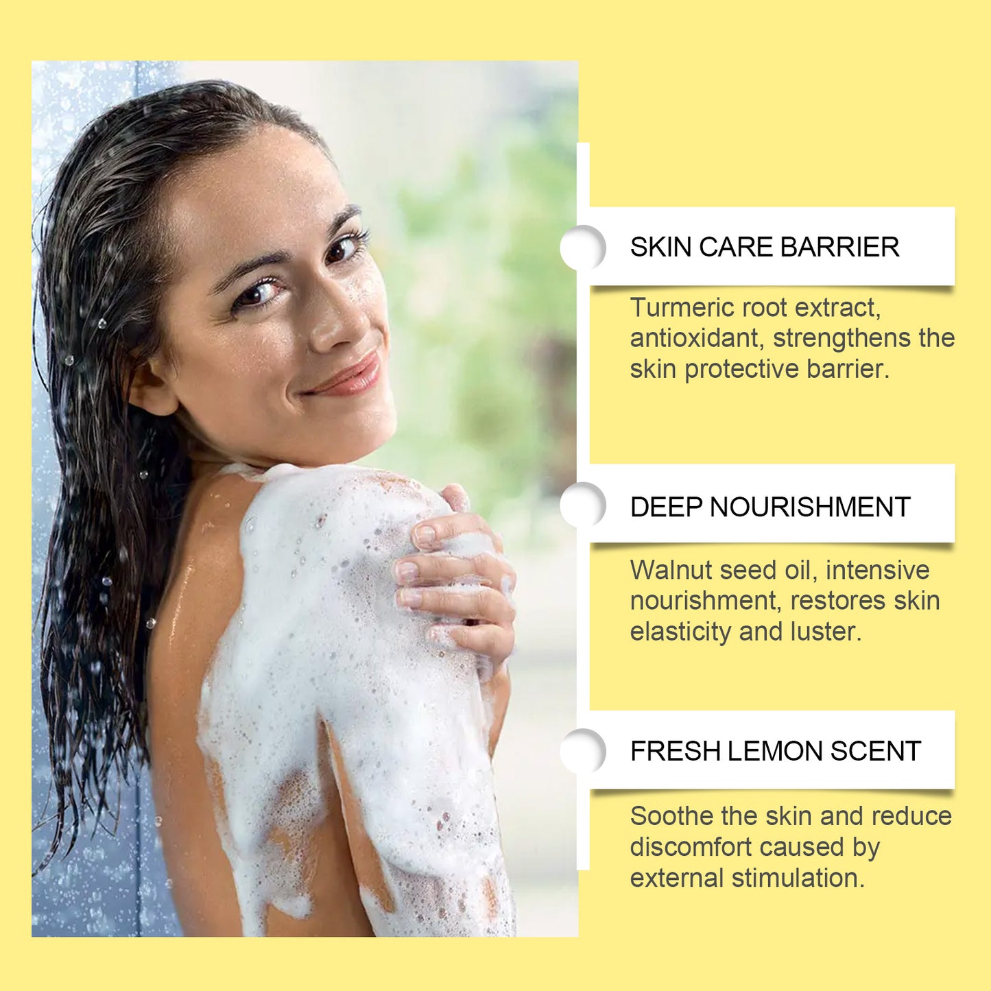 Natural Lemon Turmeric Soap for Clear, Fresh, Oil-Free Skin