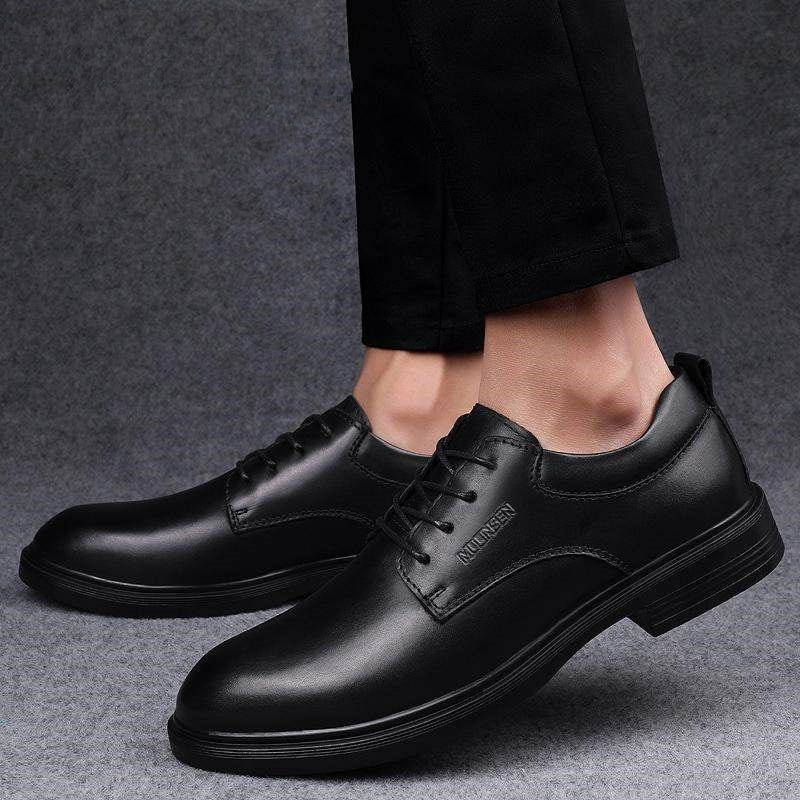 Genuine Leather Formal Shoes for Men in Wide Sizes