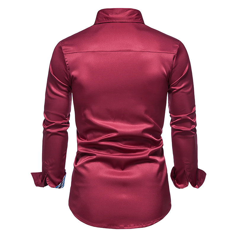 Casual Men's Long Sleeve Fashion Button Shirt