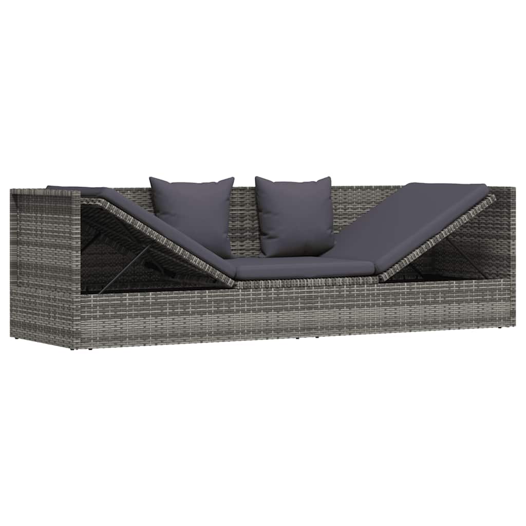 Stylish Poly Rattan Garden Sofa Bed for Outdoor Relaxing