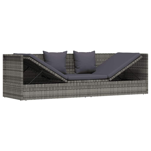 Stylish Poly Rattan Garden Sofa Bed for Outdoor Relaxing