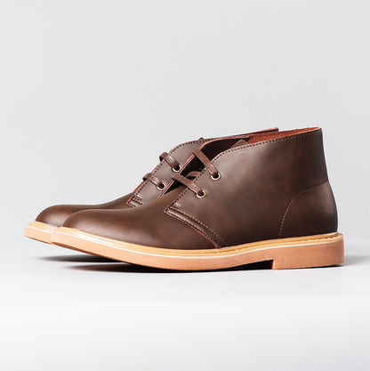 Vintage Genuine Leather Crazy Horse Martin Boots For Men