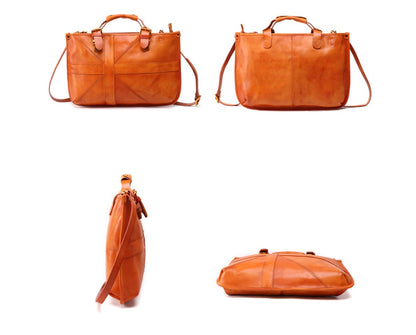 Genuine Cowhide Retro One-Shoulder Bag for Stylish Women