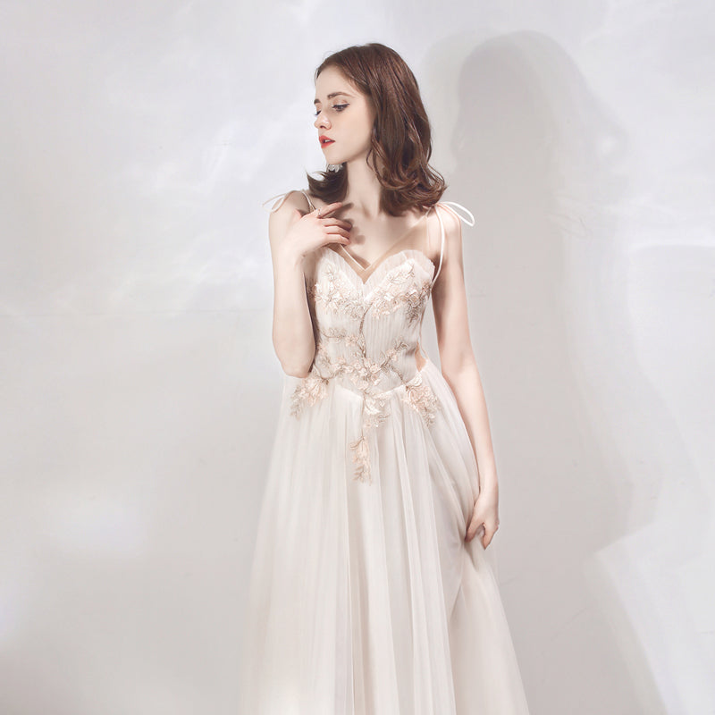 Elegant U-Neck Solid Dress | Dinner Party & Bridesmaid Dress