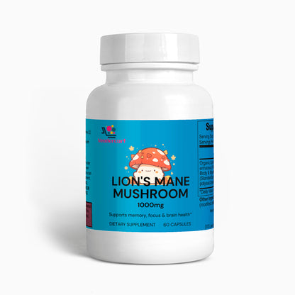 Lion’s Mane Mushroom Supplement for Focus, Mood & Brain Support