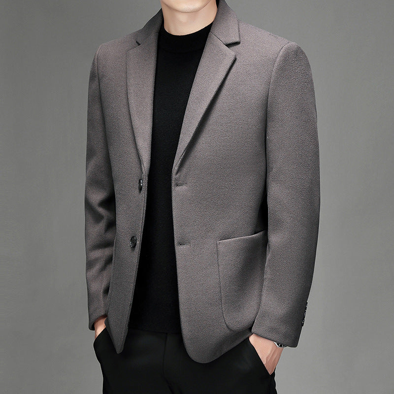 Men's Wool Suit Jacket For Fall And Winter