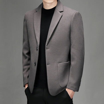 Men's Wool Suit Jacket For Fall And Winter