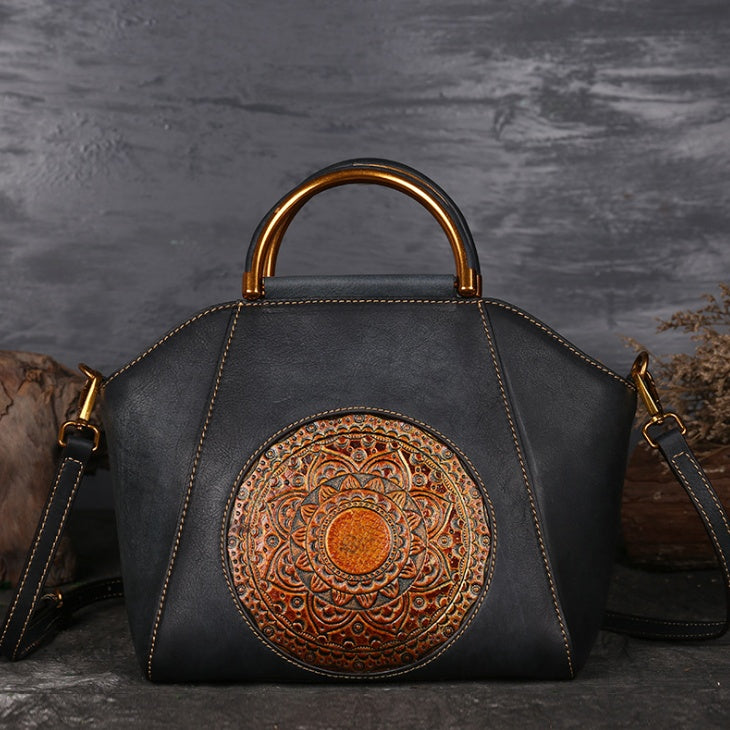 High-Quality Embossed Leather Tote for Women