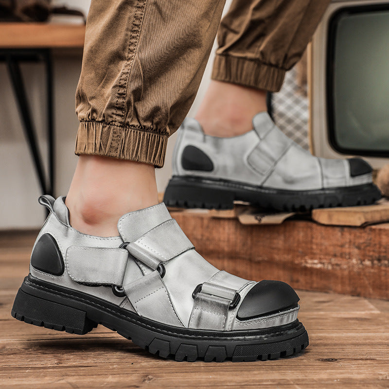 Work Boots Genuine Cowhide | Round Toe & Low-cut