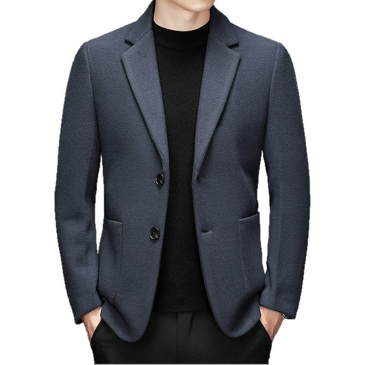 Men's Wool Suit Jacket For Fall And Winter