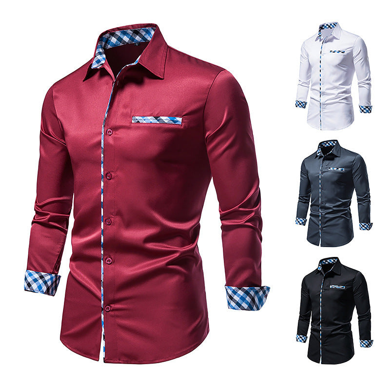 Casual Men's Long Sleeve Fashion Button Shirt