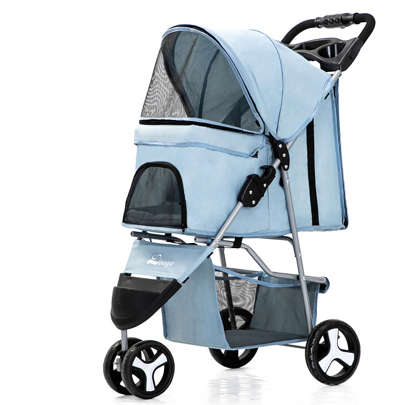 Pet Trolley Stroller – Lightweight, Foldable, Perfect for Pets