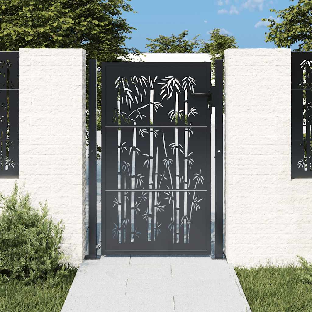 Elegant Anthracite Garden Gate – Perfect Outdoor Entrance