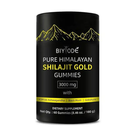 Pure Himalayan Shilajit Gummies with Ashwagandha – Natural Energy Boost