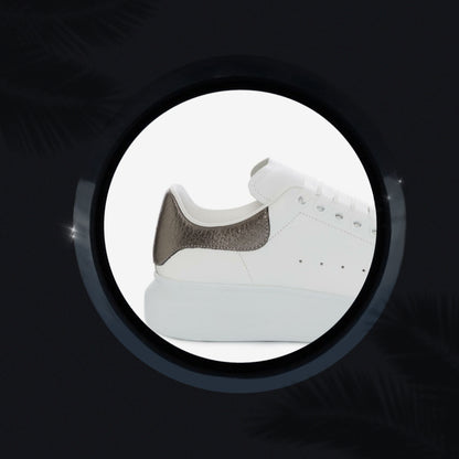 Koala Multifunctional White Genuine Leather Sneakers