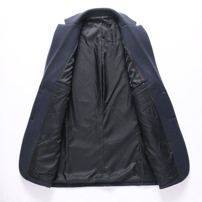 Men's Wool Suit Jacket For Fall And Winter