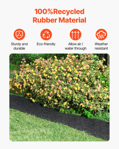 Low-Maintenance Rubber Mulch for Landscaping and Garden Beds