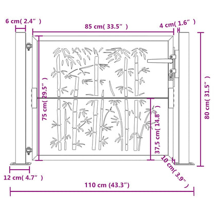 Elegant Anthracite Garden Gate – Perfect Outdoor Entrance
