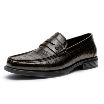 Men’s Summer Cowhide Shoes – Genuine Leather, Comfortable Fit