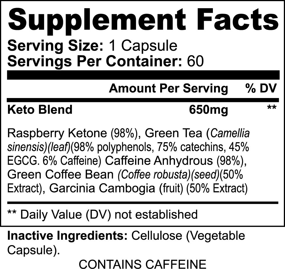 Keto 5 Dietary Supplement - Weight Management & Energy