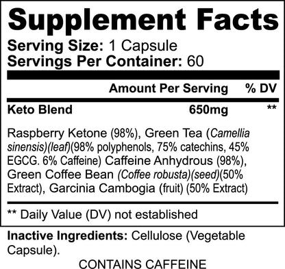 Keto 5 Dietary Supplement - Weight Management & Energy