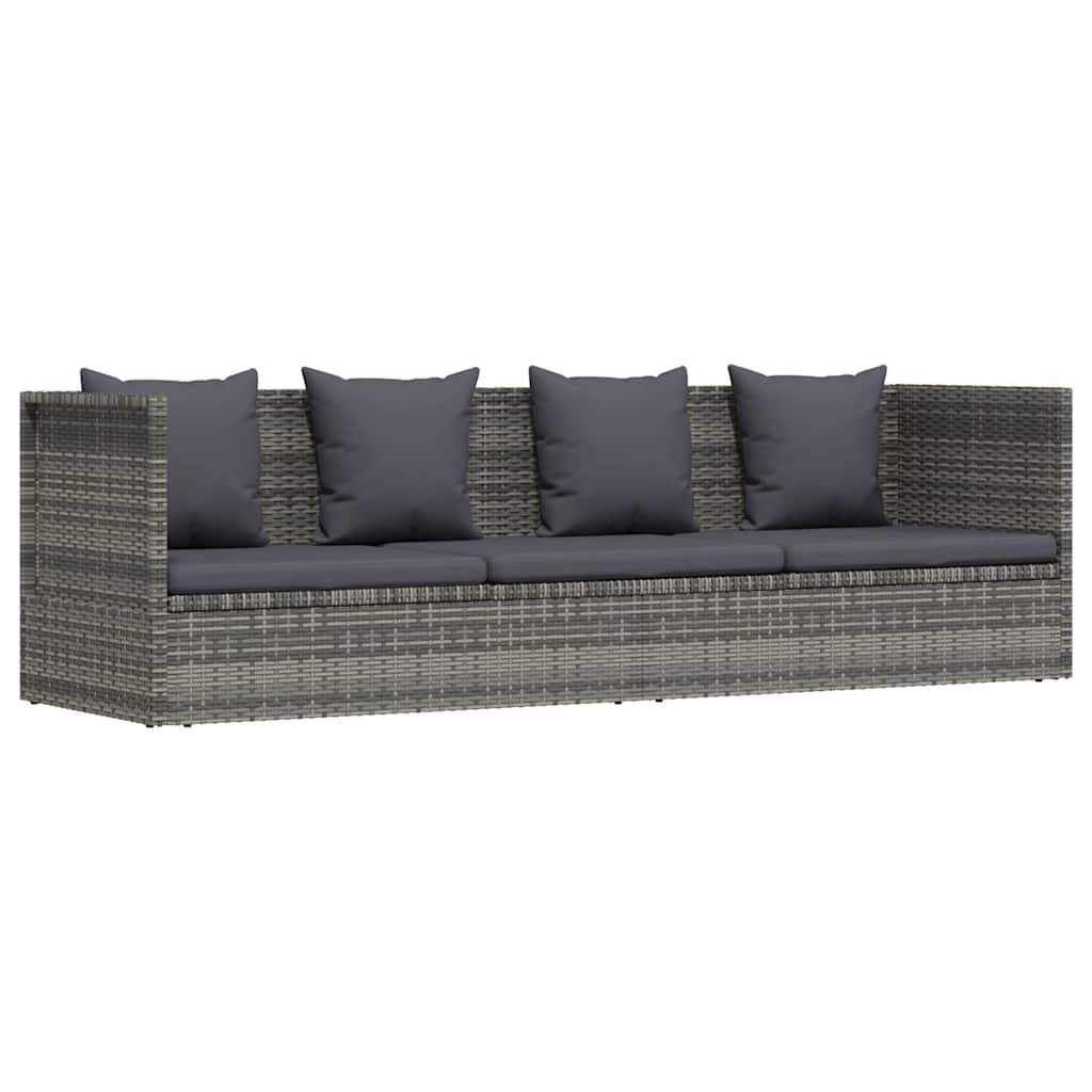 Stylish Poly Rattan Garden Sofa Bed for Outdoor Relaxing