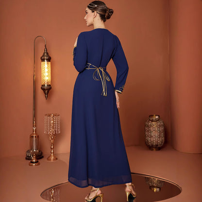 Middle Eastern Blue Dress – Timeless Modest Look