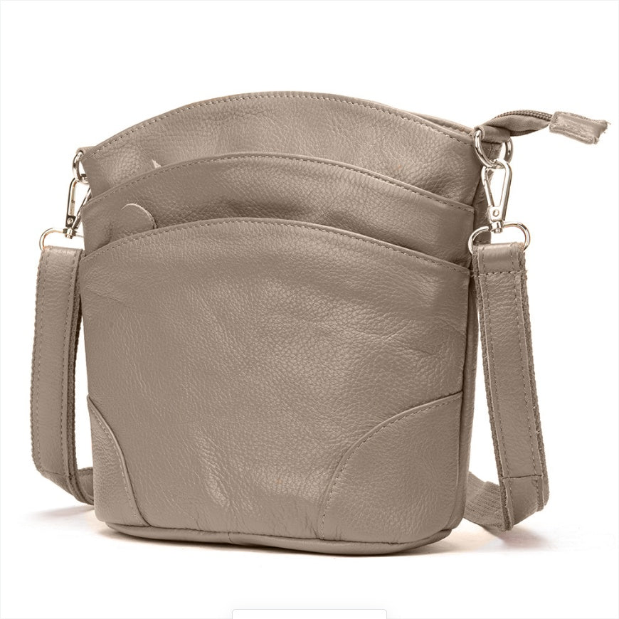 Elegant Genuine Leather Crossbody Bag – Carry Essentials in Style