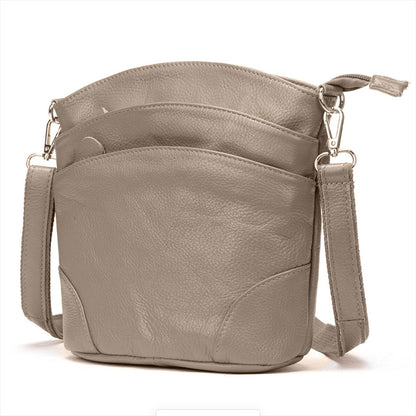Elegant Genuine Leather Crossbody Bag – Carry Essentials in Style
