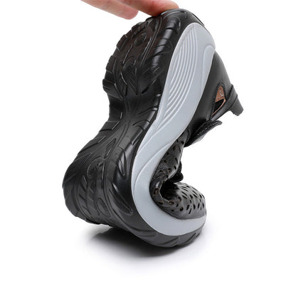 Womens Comfortable Flat Genuine Leather Shoes