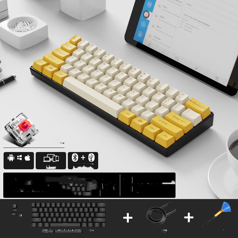 Wireless Mechanical Keyboard with Bluetooth Dual Mode