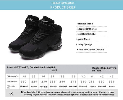 Women’s Mesh Dance Shoes – Soft Sole Samba & Jazz