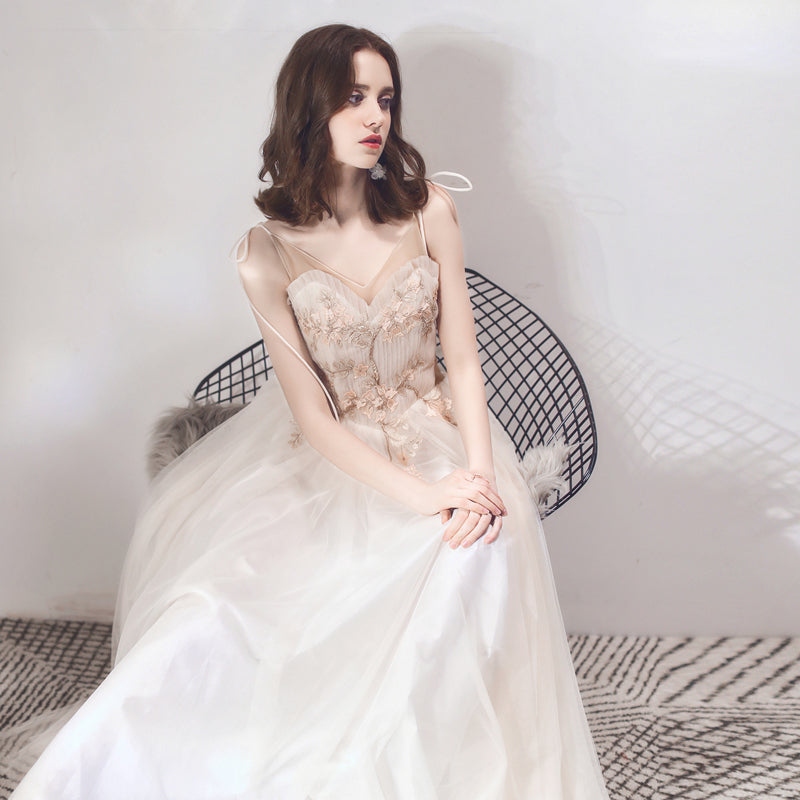 Elegant U-Neck Solid Dress | Dinner Party & Bridesmaid Dress