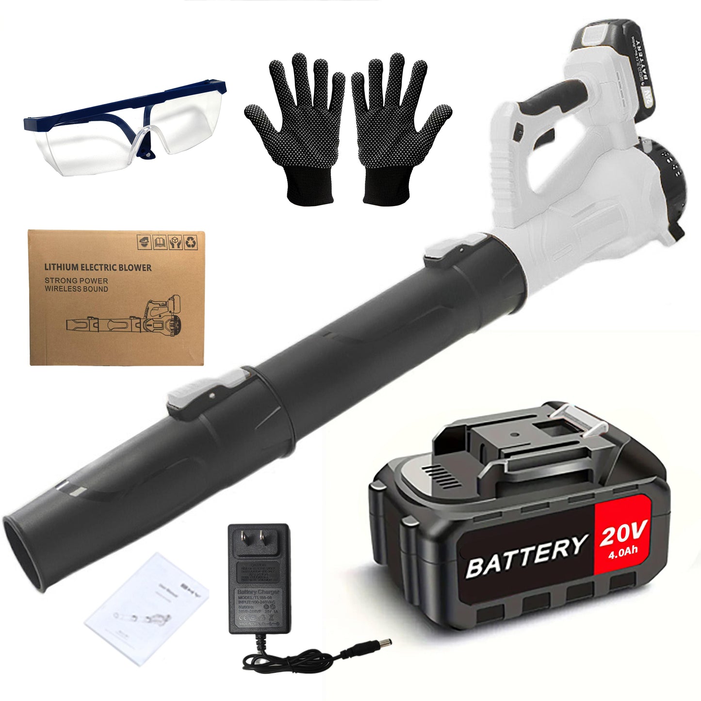 Portable Electric Cordless Leaf Blower for Home Gardens