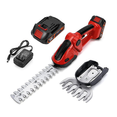 2-in-1 24V Cordless Grass Shear Hedge Trimmer