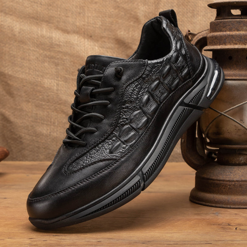 Men's Genuine Leather Sneakers With Fashionable Personality
