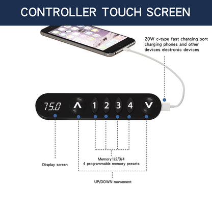 Adjustable Electric Standing Desk Modern Computer Desk