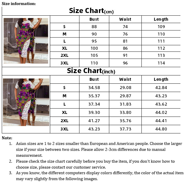 Elegant Women’s Lace Stitching Print Hip Dress
