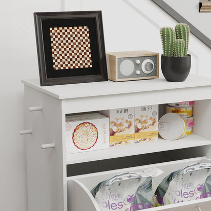 All-in-One Dog Feeder Station & Storage Cabinet