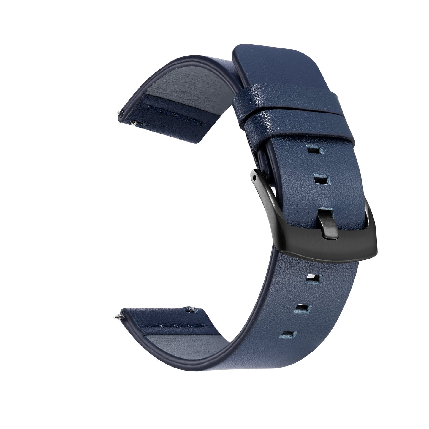 Universal Genuine Leather Strap — Brown, Black Buckle