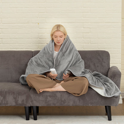 Electric Throw Blanket – Warm, Soft Flannel, 10-Hour Comfort