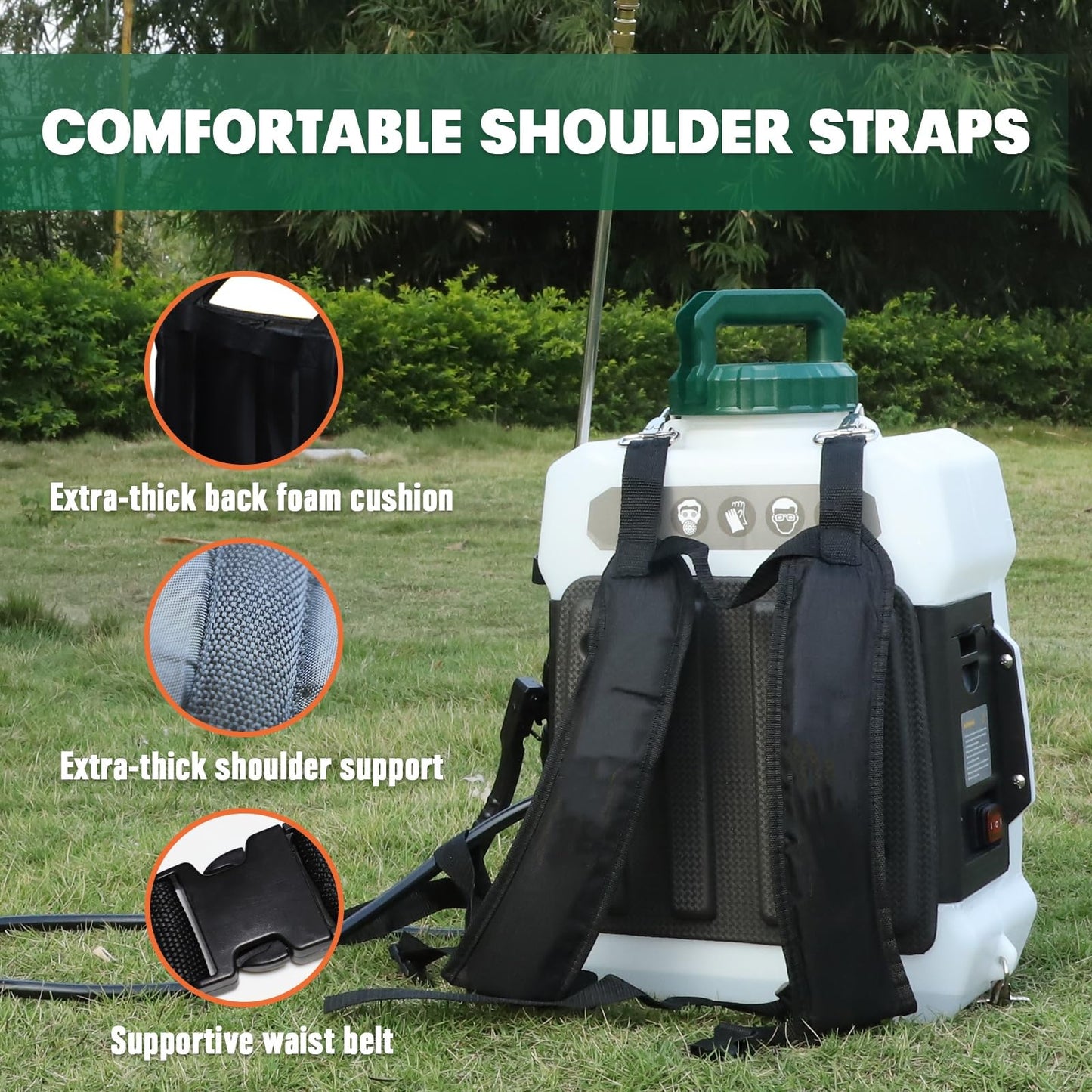 12L 18V Battery Powered Pressure Sprayer for Lawn and Plants