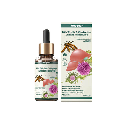 Natural Milk Thistle Cordyceps Oil for Daily Vitality