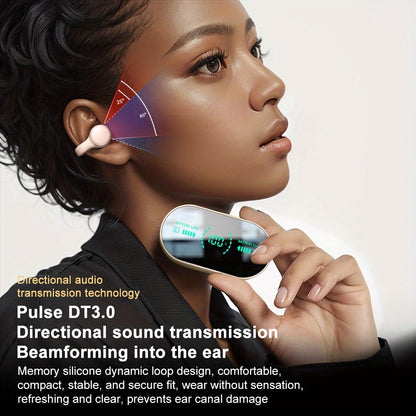 Bluetooth Clip-On Sports Headphones for All-Day Comfort