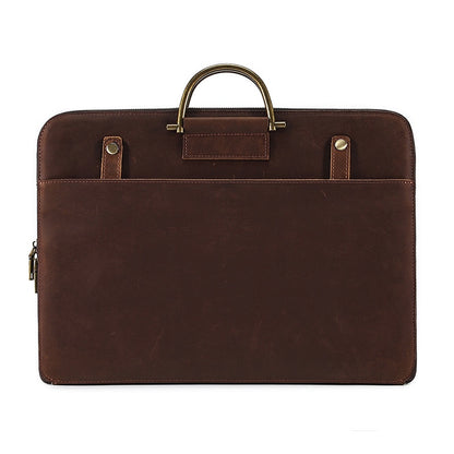 Genuine Leather Laptop Bag – Durable, Stylish Men’s Work Bag